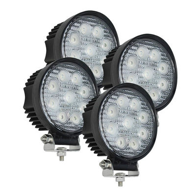 2160lm Okrągłe reflektory robocze LED 27W Przemysł górniczy Oświetlenie terenowe