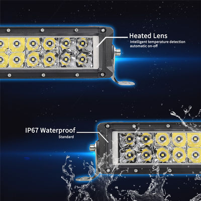 Auto 4x4 IP67 Dwurzędowa listwa świetlna LED 288W DC 24V PC Obiektyw Układ OSRAM