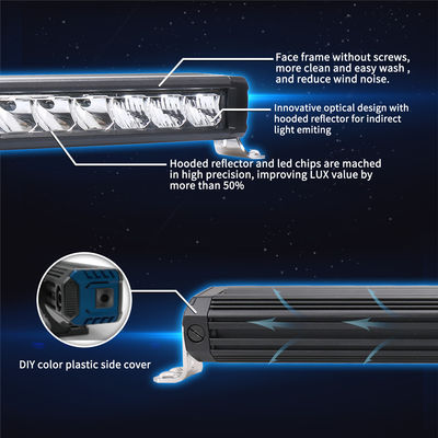 Pojazd 45mm Slim jednorzędowy pasek świetlny LED 6szt * 3w Osram Anti Shock ODM OEM
