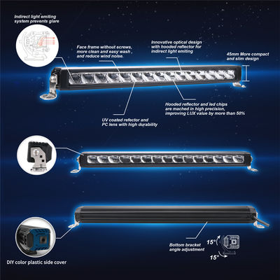 51-calowy 117W Autodrive LED Combo Light Bar i wsporniki do wytłaczania aluminium