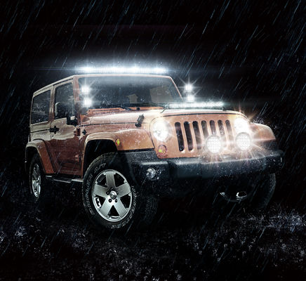 SUV Ciągnik powodziowy Led Round Offroad Lights 3 cale