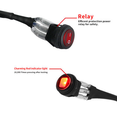 Przekaźnik Off Road Light Automotive Wiązka przewodów 3 PDT DC 24V 30V