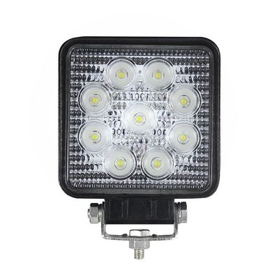 4 szt. Kwadratowe oświetlenie robocze LED Flood IP67 2160lm czarna obudowa